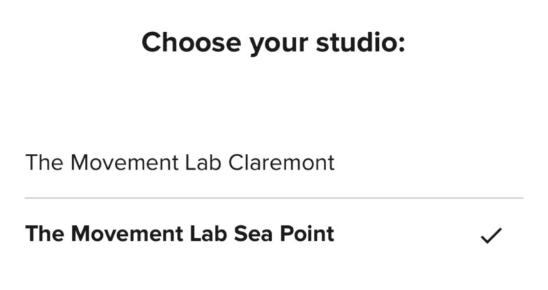 BOOK A CLASS – The Movement Lab