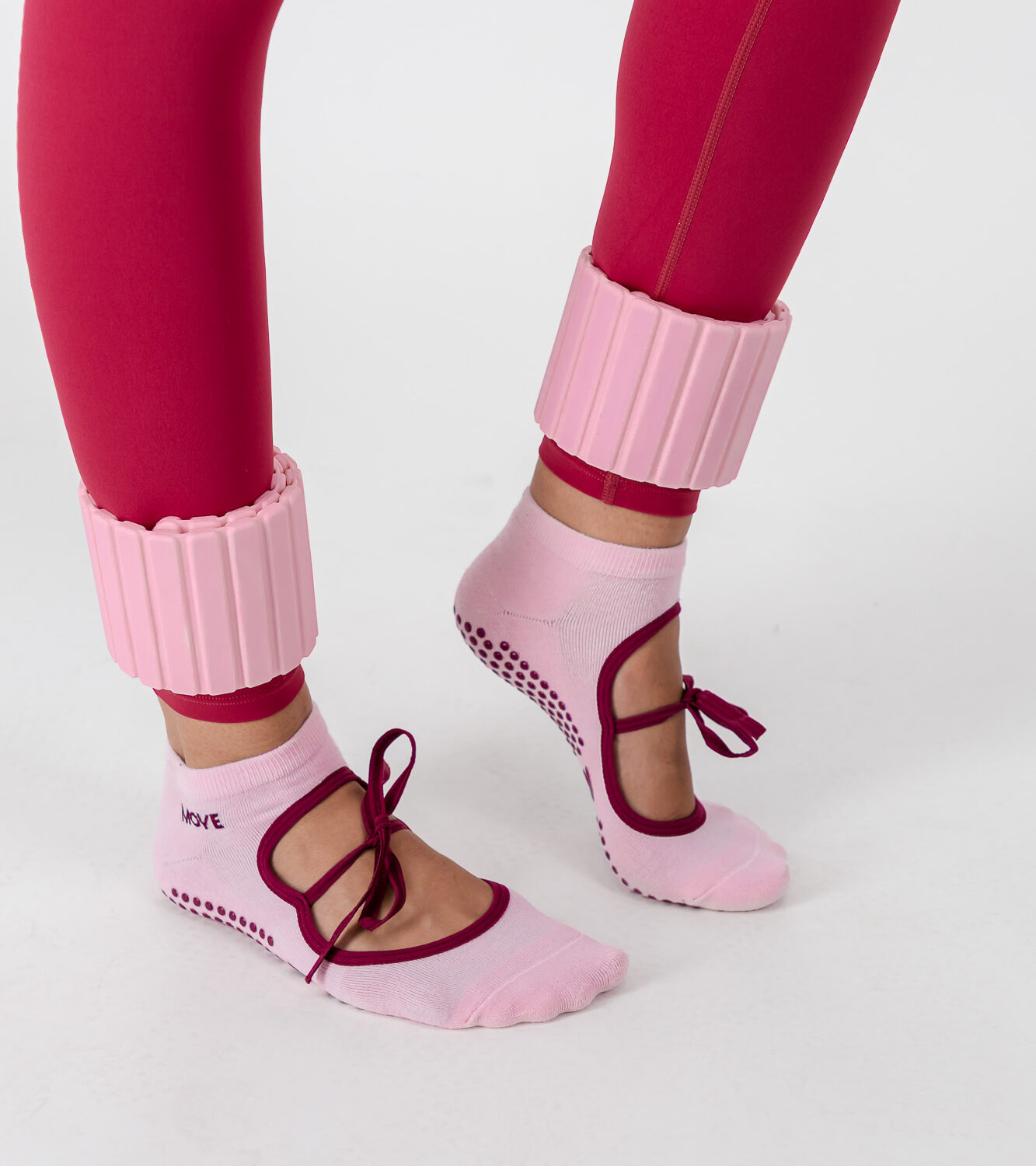 Pink Bow Ballet Sock