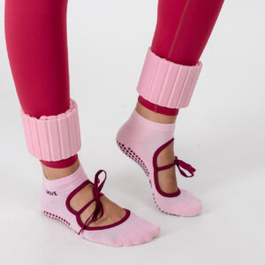 Pink Bow Ballet Sock