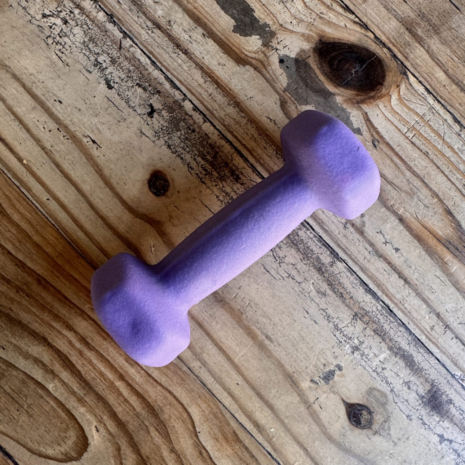 Alternative view of Purple 1kg Dumbbell (Sea Point collection)