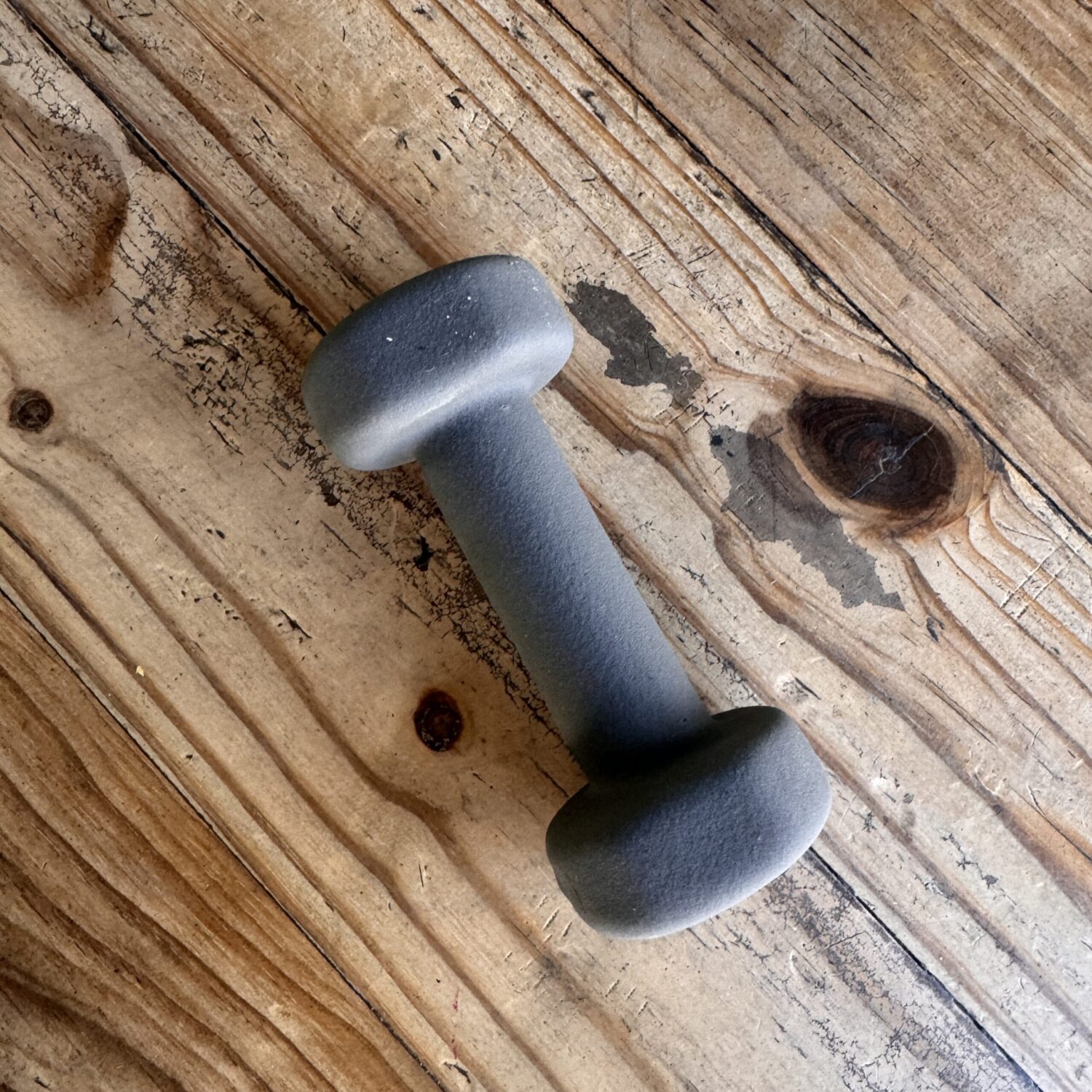 Alternative view of Grey 1kg Dumbbell (Sea Point collection)