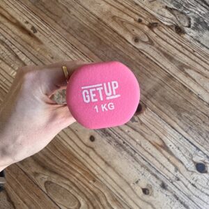 Alternative view of Pink 1kg Dumbbell