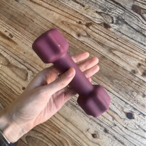 Maroon 1kg Dumbbell (Claremont collection)
