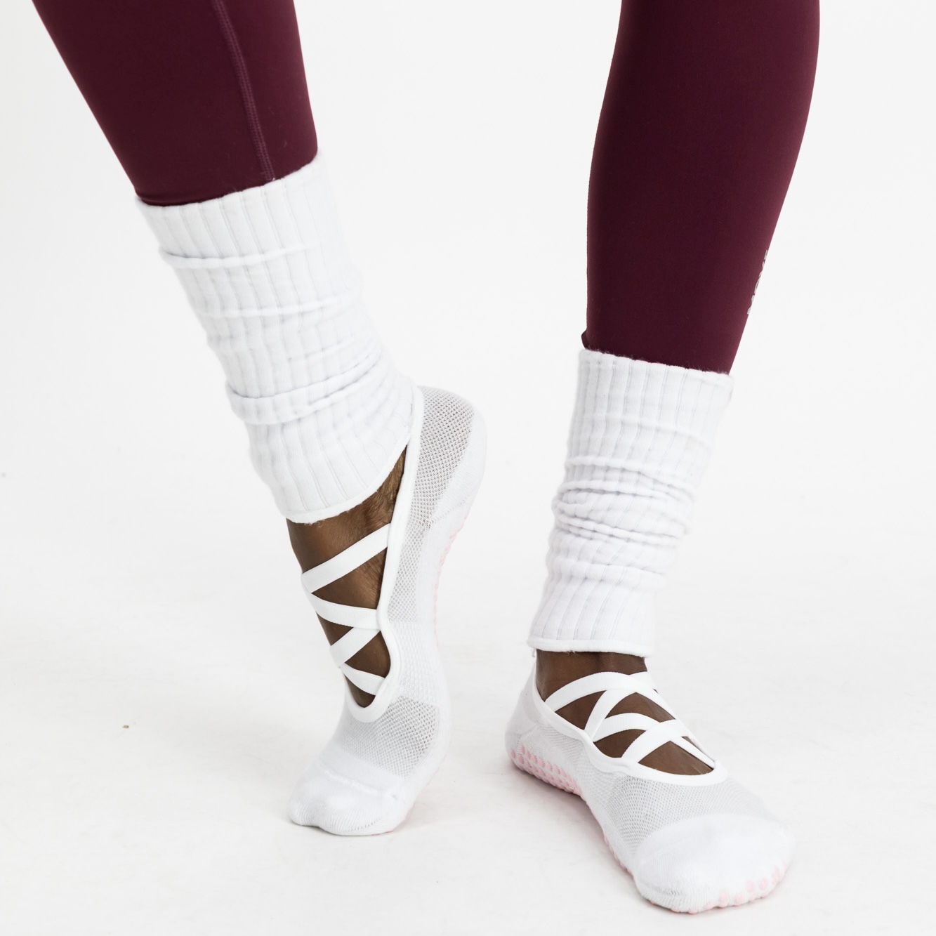 Alternative view of Ballet Scrunch Grip Socks