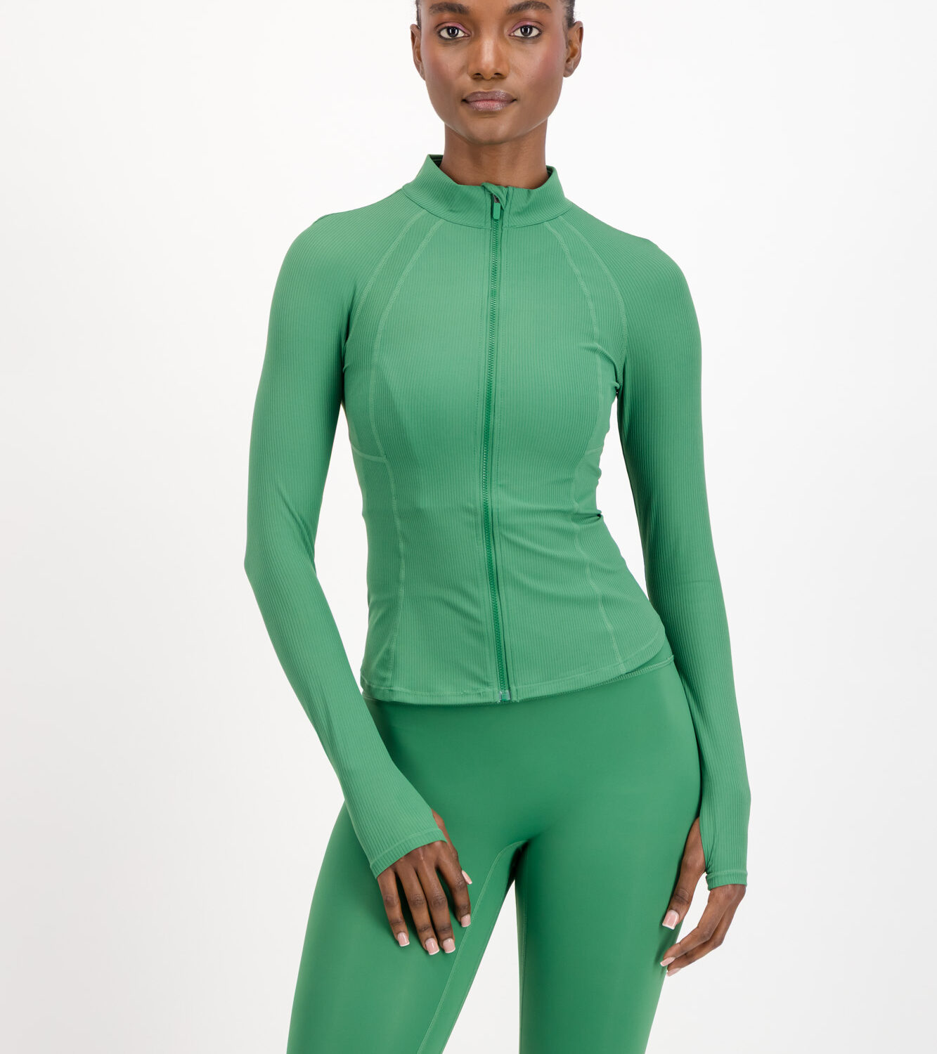 The Ribbed Zip-Up